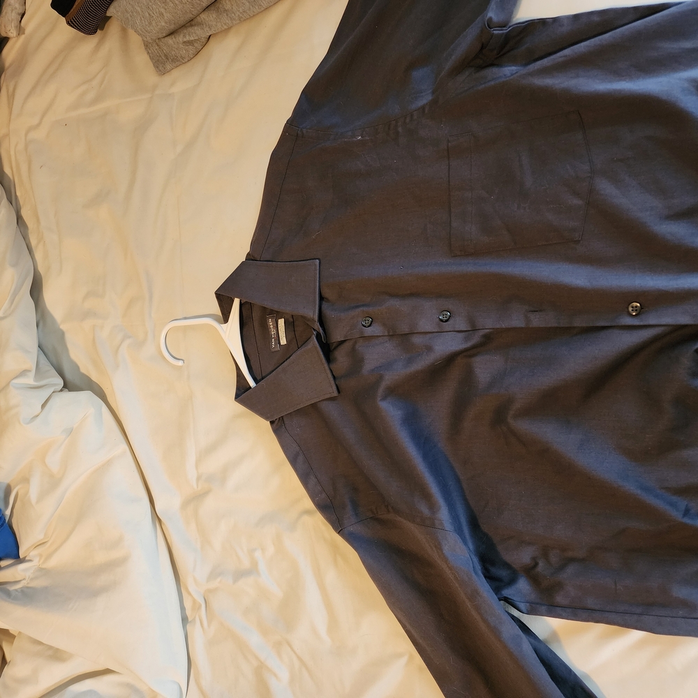 Dark Gray Button-Up Shirt